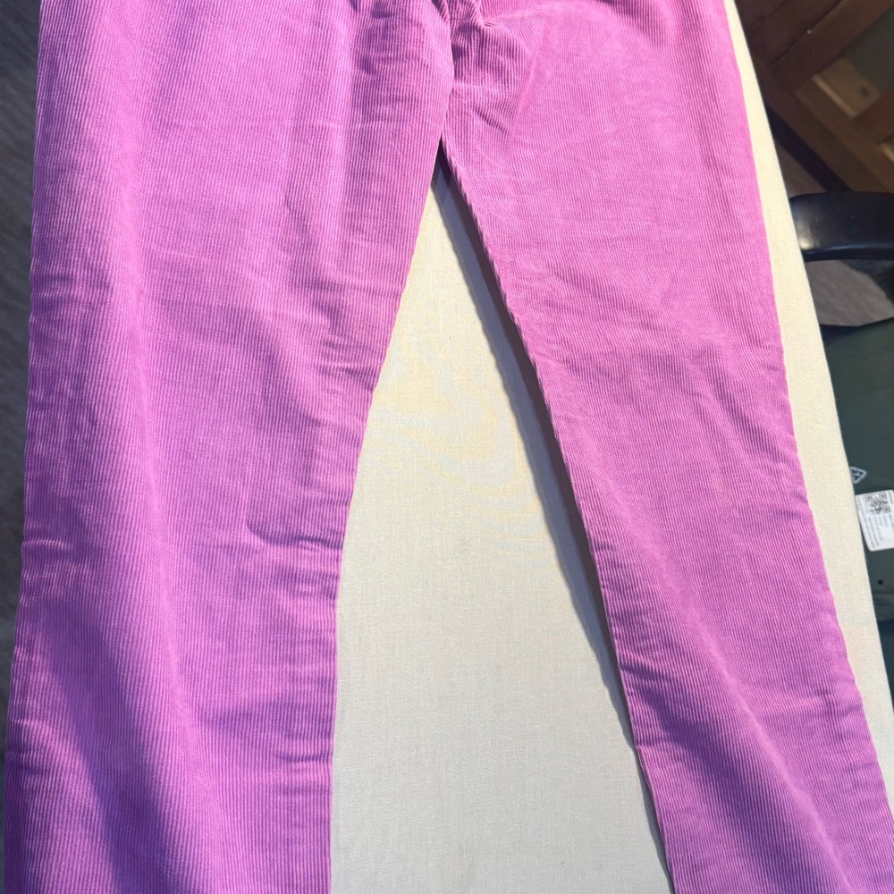 SLIGHTLY USED SIZE 24 J. Crew Vibrant Pink Cropped Pants - Picture 2 of 7